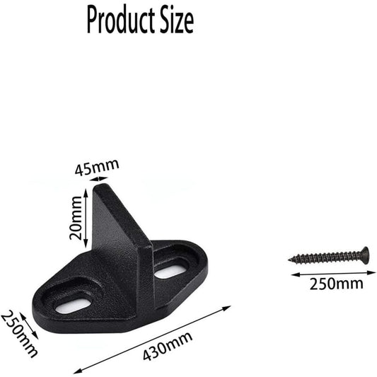 4 Pieces Sliding Door Guide, Pocket Door Guide, Sliding Door Floor Guide, Sliding Barn Door Bottom For Cabinet Door,