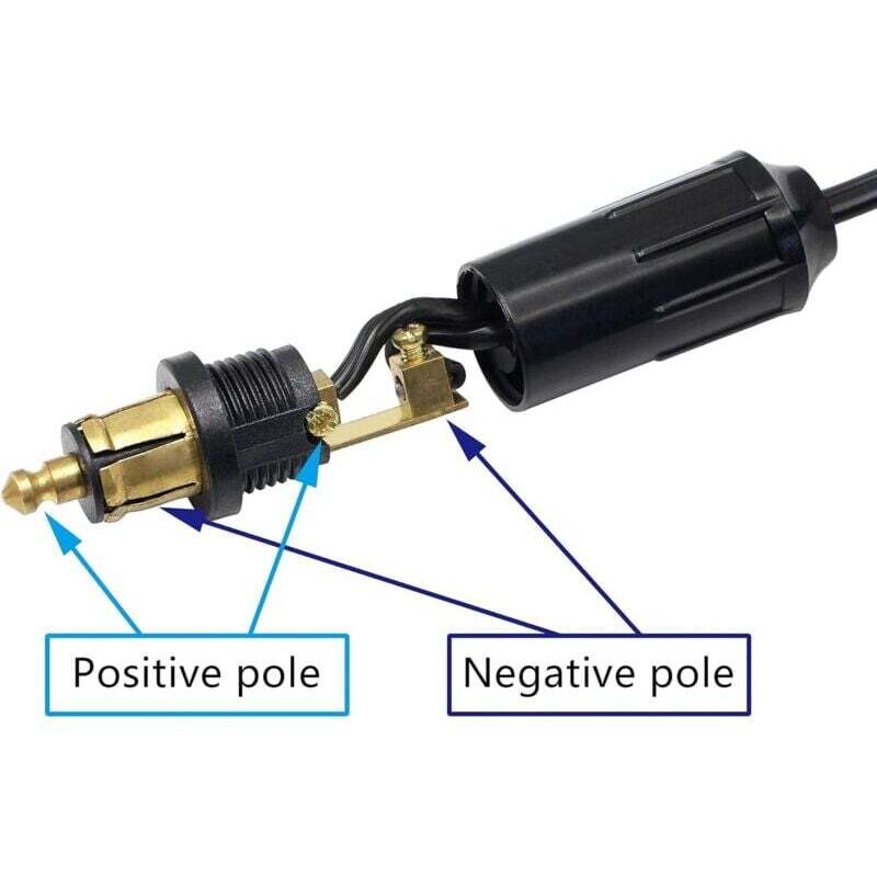 Din Hella Powerlet Plug For Cigarette Lighter 18Awg European Male Din Socket Cigarette Lighter Plug Adapter Socket