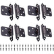 8 Pieces Stainless Steel Hinge, Cupboard Door Hinge With Screws, Stainless Steel Furniture Hinge, For Door Hinges,