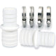 2 Pack Hose Connectors With Clamps - Pool Hose Adapter - Double Hose End (2 X 32 To 38Mm)