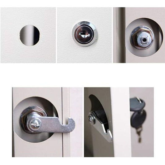 Cam Lock Cylinder, 8 pcs Mailbox Lock With 16 Keys Cabinet Door Lock Cam Lock Barrel For Mailbox Drawer Cabinet