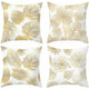 Pillowcase 45X 45Cm, Modern Sofa Cushion Cover Beautiful Car Sofa Cushion Covers Home Decor Protectors (Golden