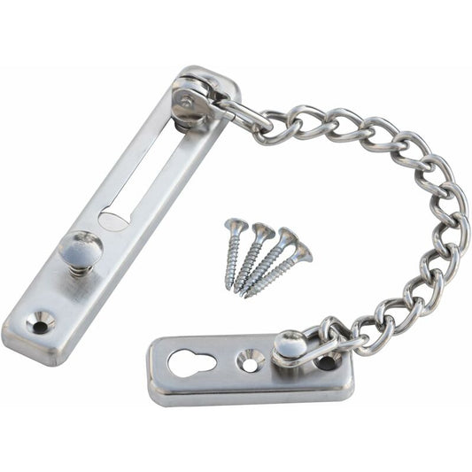 Silver Chain Sliding Security Lock - Door Lock - Door Lock - Interior Sliding Door - Exterior Gate Lock - Door Latch