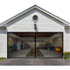8Ftx7Ft Magnetic Garage Door Screen For 1 Car Garage Doors, Reinforced Fiberglass Garage Screen, Hands Free,Magnetic