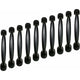 10X 96Mm Black Kitchen Cabinet Door Pulls Cupboard Drawer Bedroom Furniture Pull Handle