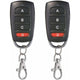 2 Pack Universal Garage Door Cloning Key Fob Remote Control 433Mhz 4 Button Cloner For Garage Door Electric Door Etc
