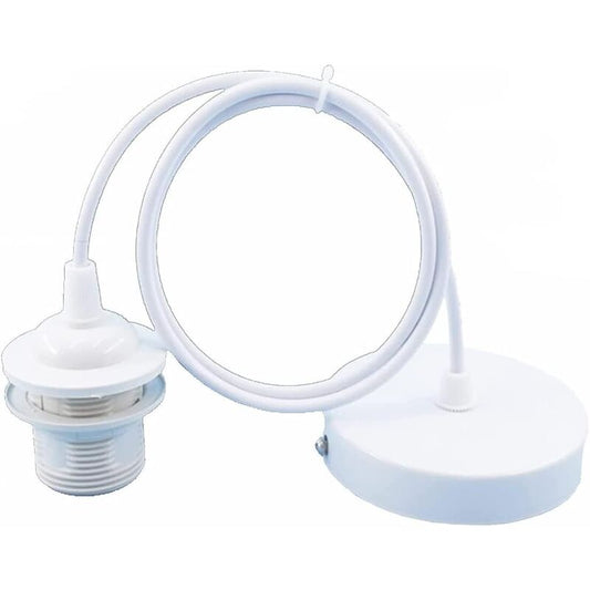 Parts E27 Lamp Socket, Pendant Light Holder Hanging Lamps Accessories With 1M Cable, E27 Lamp Holder With Cable For