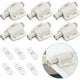 6 pcs Magnetic Push Catch Plastic Magnetic Catch Soft Close Magnetic Catch For Door Cabinet Drawer Sliding Cupboard