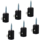 Chandelier Lighting Hook, 6 pcs Hanging Lighting Hooks For Chandelier Ceiling Lights Cable (Black)