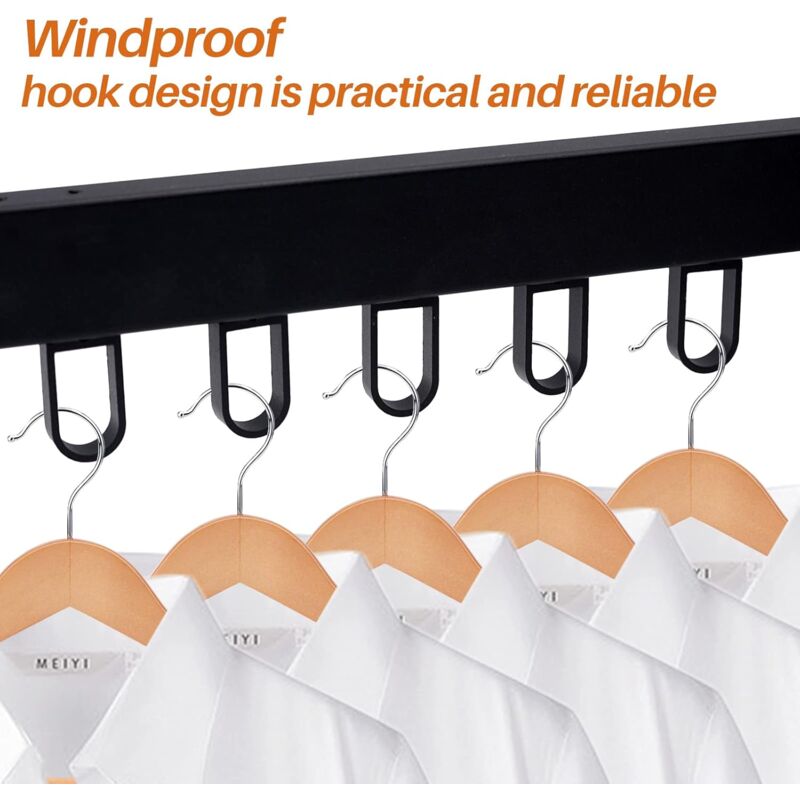 3 Tier Extendable Wall Mounted Clothes Drying Rack For Balcony And Bathroom Black Foldable Wall Mounted