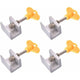 Sliding Window Lock 4 Pieces Sliding Door Lock Adjustable Window Lock Adjustable Sliding Door Locks Aluminum Alloy