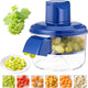 3-in-1 Electric Peeler for Grapes and Garlic - Automatic Peeler - USB Rechargeable Multifunctional Peeler for Small Fruits and Tomatoes - Easy to Use for Home and Commercial Kitchens