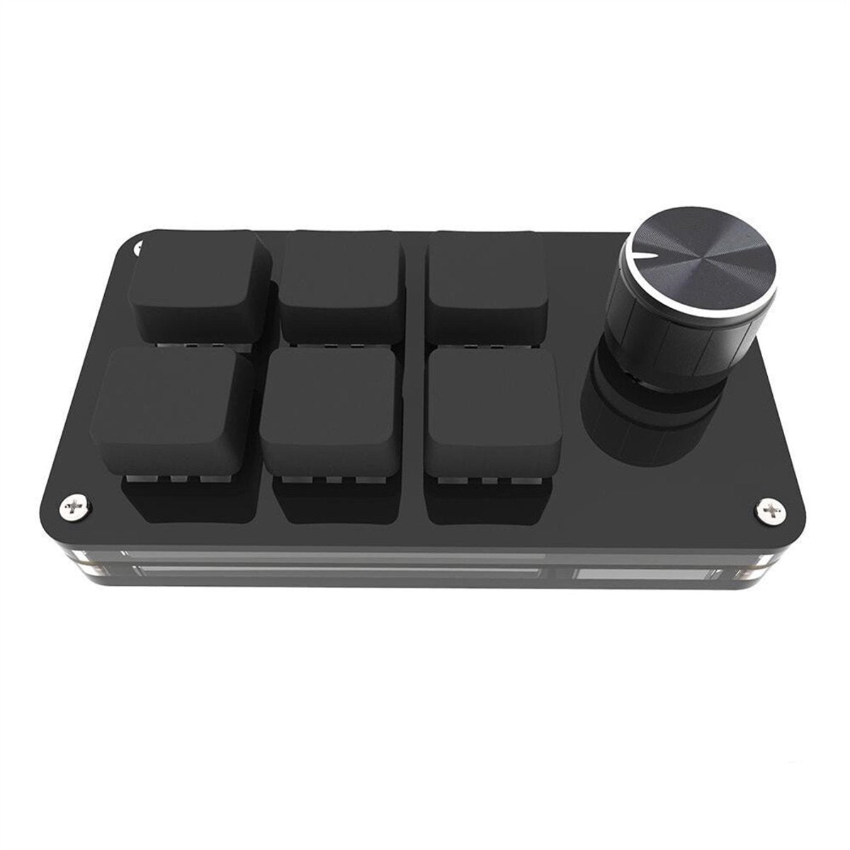 Mini 6-button keyboard, programmable keys, customizable shortcuts, mechanical USB keyboard