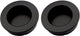 Pull handle - Matte Black - Round - Ø40mm - Sliding door handle - Set of 2