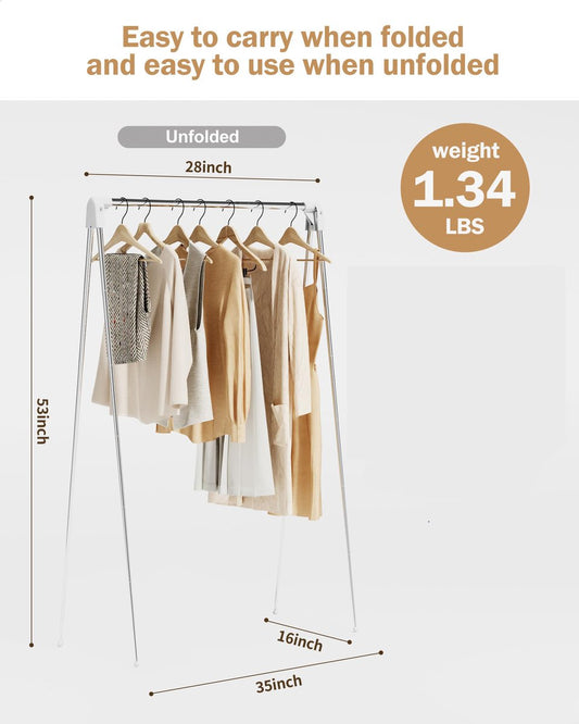 Travel clothes hanger - folding clothes hanger - clothes rack - Wasrek folding clothes rack - suitable for travel - folding clothes rack - freestanding clothes drying rack - drying tower - clothes drying rack - bathroom/balcony/indoor/outdoor