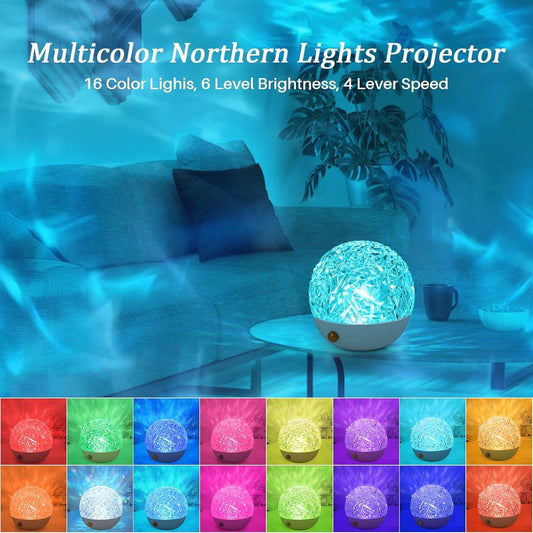 Projector - Starry Sky Projector - Starry Sky Lamp - 16 Color LED - Wave Lamp - Decorative Projector - With Remote Control - For Bedroom