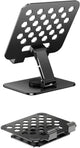 Universal tablet stand - Adjustable elasticity - Foldable at multiple angles (Black)