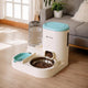 2-in-1 Automatic Cat Feeder and Water Dispenser for Pets, Compatible with Cats and Dogs, Blue