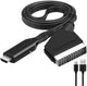 SCART to HDMI Converter 1080P, Wireless Adapter Plug & Play, Compatible with Home Theater TV Projector