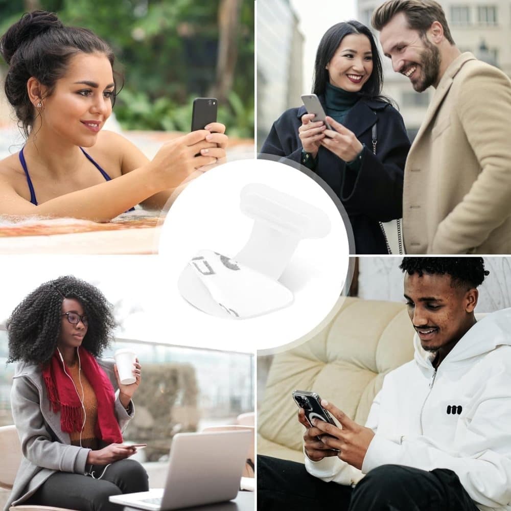 8-pack Dust Plugs Compatible with USB-C and Lightning Phones, Transparent Dust-Proof Durable Contact Protectors