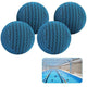 4-Pack 7 cm Reusable Filter Balls for Hot Tub and Pool Cleaning, Effective Suction