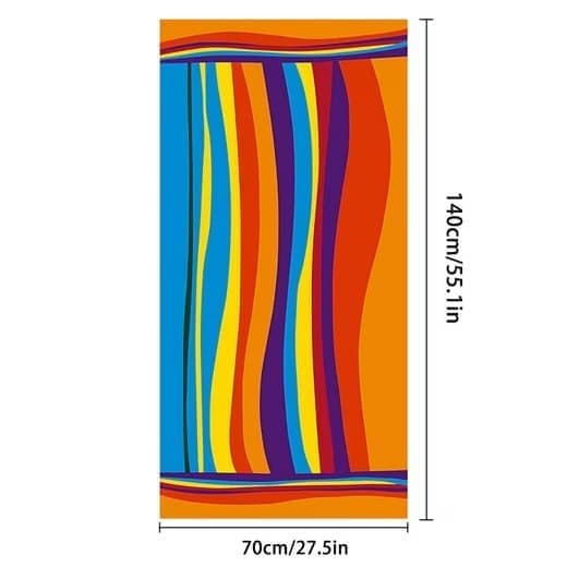 1 XXL Microfiber Beach Towel, 70x140 cm, Quick-Drying Lightweight Bath Towel for Beach
