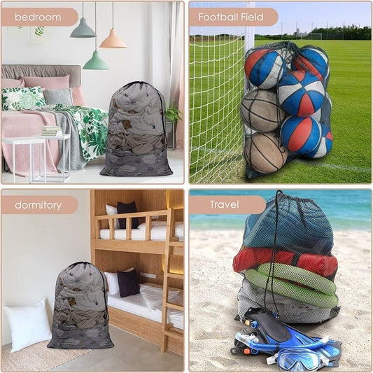 1-Pack Large Laundry Travel Bag, 60x90 cm, Black