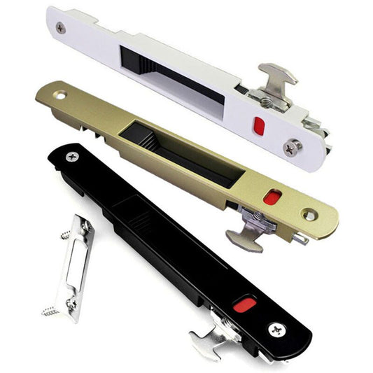 2 Pack Sliding Bay Lock Latch, Single Sided Hook Lock for Sliding Door and Window