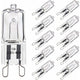 10 Pack G9 Oven Bulb, 40W 230V 300 Degree C, Dimmable Warm White, 480LM