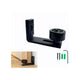 Sliding Door Floor Guide, Adjustable Black Bottom Guide for Sliding Wooden Door
