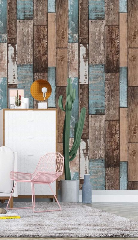 Self Adhesive Vinyl Wallpaper For Furniture Countertop Emerald green brown wood grain Pattern Decorative Sticker,0.45*6M