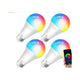 1 Pcs E27 WiFi Smart LED Bulb 10W RGB CCT Compatible with Alexa Google Home, 2000K to 4000K