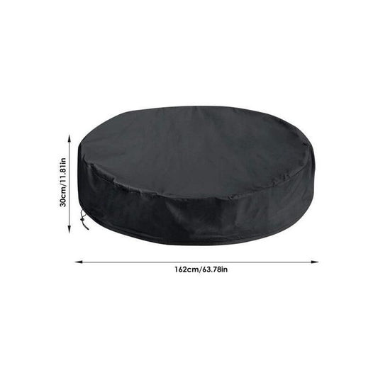 Round Waterproof Swimming Pool Spa Protective Cover, 162 x 30 cm