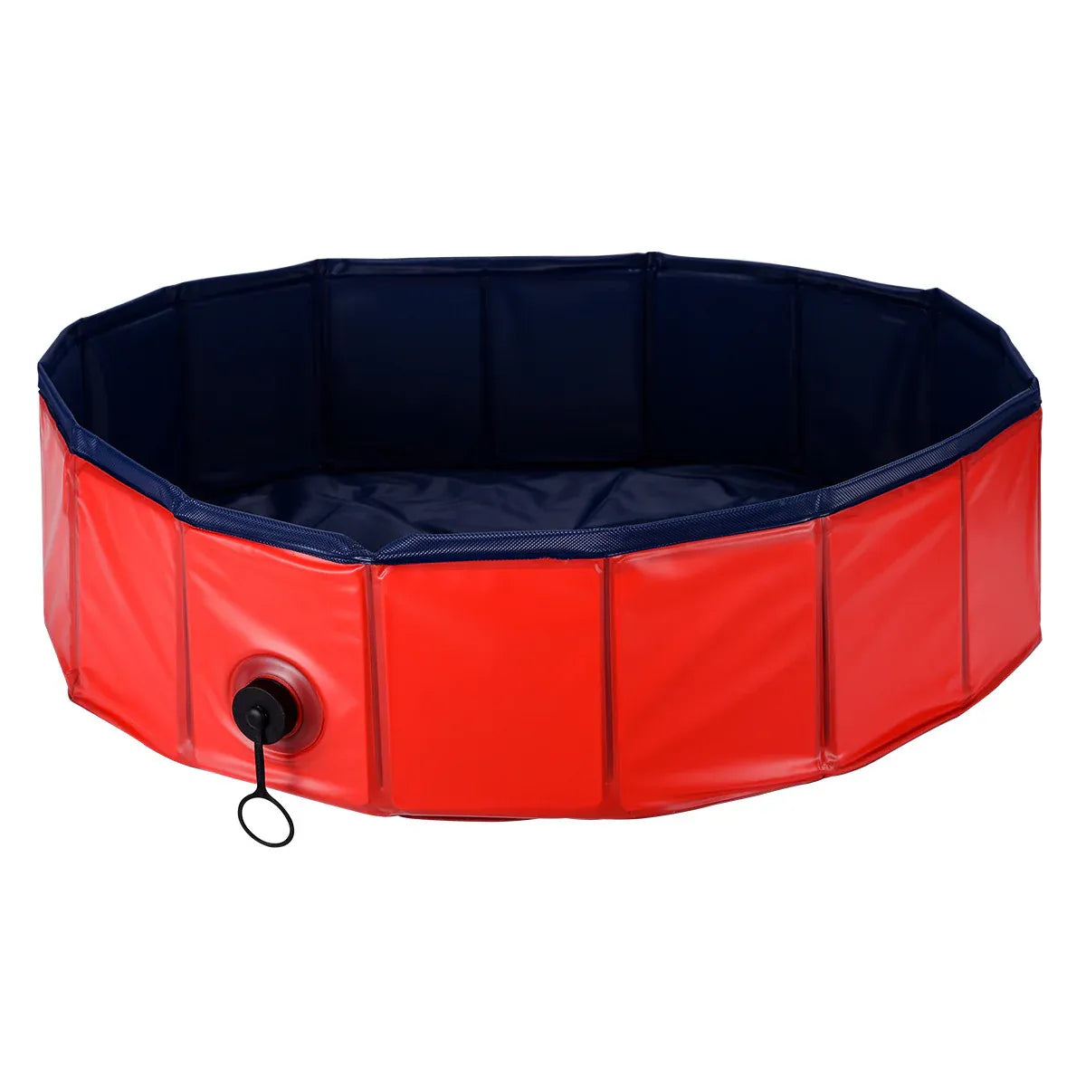 Foldable Dog Pet Pool Bathtub, Blue, L