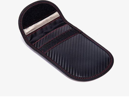 Carbon fiber key fob protector | Car Key Protector | Keyless Entry Protective Case | RFID Protective Case | Card Holder | Wallet | Phone Holder | 14 x 10 CM