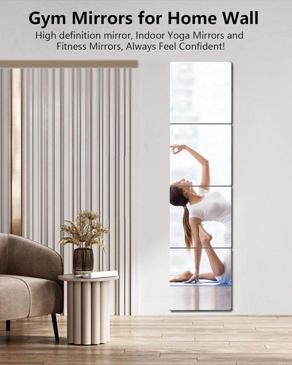 pieces unbreakable Wall Mirror - self-adhesive wallpaper - 30x30 cm, toddlers & children