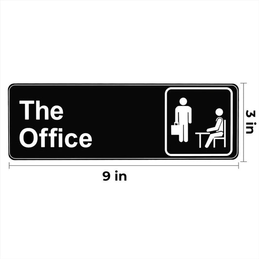 Acrylic Door Panel â Self-Adhesive, 3.2Ă9Ă0.2 inches, Black & White