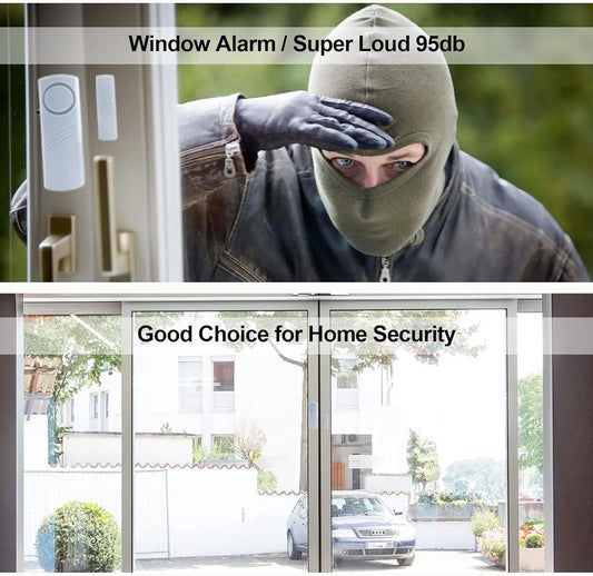 Alarm - 6-piece - Professional door/window alarm - Siren - Security Siren - Wireless anti-burglary alarm - Home burglary - Magnetically operated - Motion sensor - Window/door sensors - Practical - loud - 90dB - Safe and Rest assured
