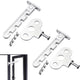 Pieces Window Stopper - Window Limiter - Window Stay - Window Security - Window Tilt Regulator for Adjusting the Window Opening - For Every Window - Window Stay - White - Including Installation Material