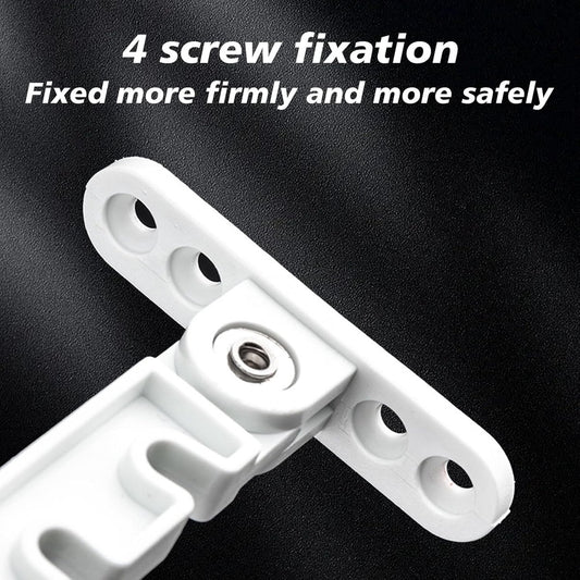 Pieces Window Stopper - Window Limiter - Window Stay - Window Security - Window Tilt Regulator for Adjusting the Window Opening - For Every Window - Window Stay - White - Including Installation Material