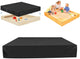 Waterproof Sandbox Cover - 120 x 120 x 20 cm - Dustproof Sandbox Cover with Drawstring - Oxford Fabric - Toy Sandbox Cover - for Pool, Patio, Garden - Black