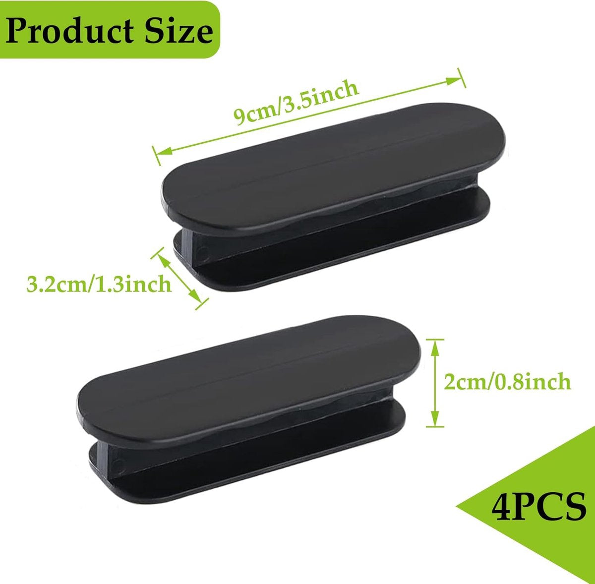 Sliding Door Handle - 4 Pieces - Cabinet Handles - Furniture Handles - Drawer Handles - Door Handles - Cabinet Handles - Furniture Handle - Kitchen Handle - Furniture Hardware - Self-Adhesive - No Drilling Required - Handle for Wardrobe - For Kitchen/Slid