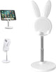 Phone Stand - Mobile Phone Stand - Phone Holder - Stand - For Desk - Angle Adjustable - Desk Holder Support - Cute Rabbit - Universal - For Mobile Phones And Tablets - White