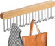 Clothes Hangers - Clothes Rod - Extendable - Hook Extendable Clothes Hanger - Non-Slip Coat Racks With 8 Hooks - Multifunctional Hanger - Multifunctional Sliding Rack - For Bras, Ties, Tank Top, Scarf, Jewelry - 31x8 Cm - 1 Piece