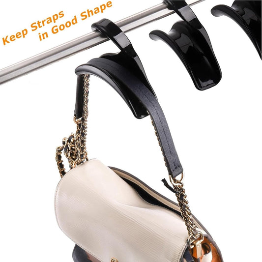 Bag Hanger - 6 Pieces Handbag Hooks for Wardrobe - Hangers - Handbag - Clothes Hanger - Bags - Handbag Hanger - Handbag Hanger for Closet - For Hanging Bags, Wallets, Handbags, Belts, Scarves, Hats, Clothing - Black