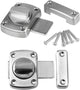 pieces - Door locks - swing door locks - zinc alloy door locks - bathroom door lock - security lock - door bolt - for home security, bathroom, bedroom, toilet - silver