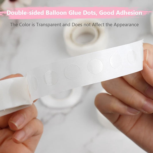 1200 pieces - balloon glue dots - double-sided stickers - removable round adhesive - leaves no residue - waterproof tape - for gift wrapping, weddings, Christmas and festivals - transparent