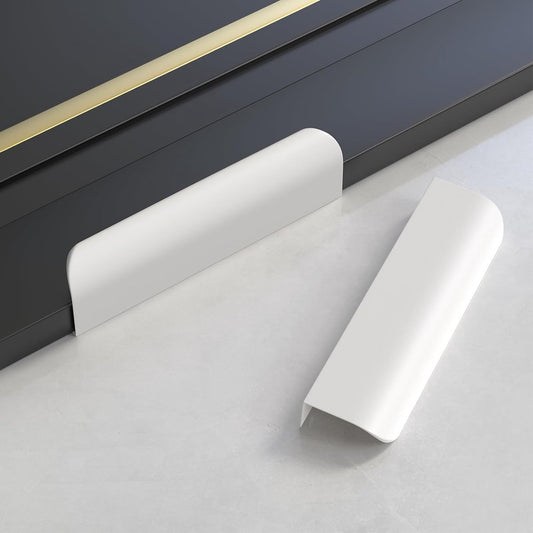 10 pieces - 150*40*17.5 mm - Cabinet handles - Drawer handles - Concealed handle - Aluminum alloy handle - kitchen cabinet handles - furniture accessories - hardware - white