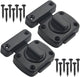 2 pieces - Door locks - swing door locks - zinc alloy door locks - bathroom door lock - security lock - door bolt - for home security, bathroom, bedroom, toilet - black
