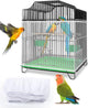 Birdcage Mesh Cover - Universal Birdcage Cover - Birdcage Splash Guard - Seed Catcher - Dust Cover for Birdcage - Birdcage Cover Skirt - Dustproof Mesh Cover - Dust Cover - Net - Birdcage Accessories - 40*150-220 cm - White